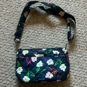 Lug Flare Blue Floral bag - like new condition